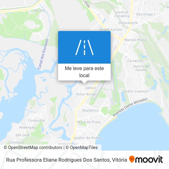 Rua Professora Eliane Rodrigues Dos Santos mapa