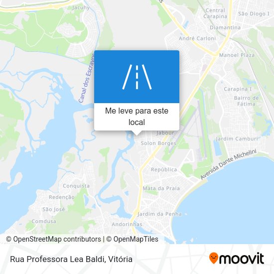 Rua Professora Lea Baldi mapa