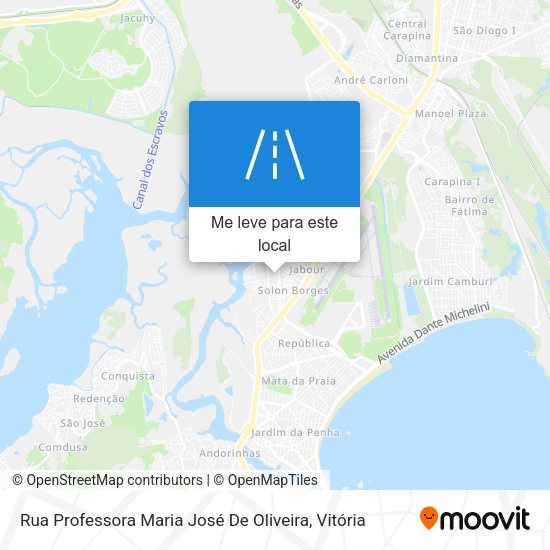 Rua Professora Maria José De Oliveira mapa