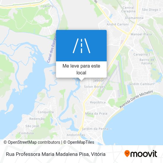 Rua Professora Maria Madalena Pisa mapa
