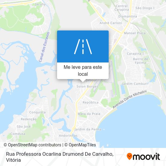 Rua Professora Ocarlina Drumond De Carvalho mapa