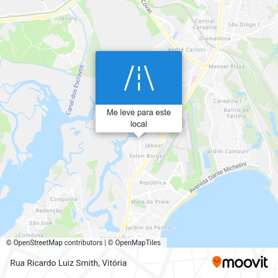 Rua Ricardo Luiz Smith mapa