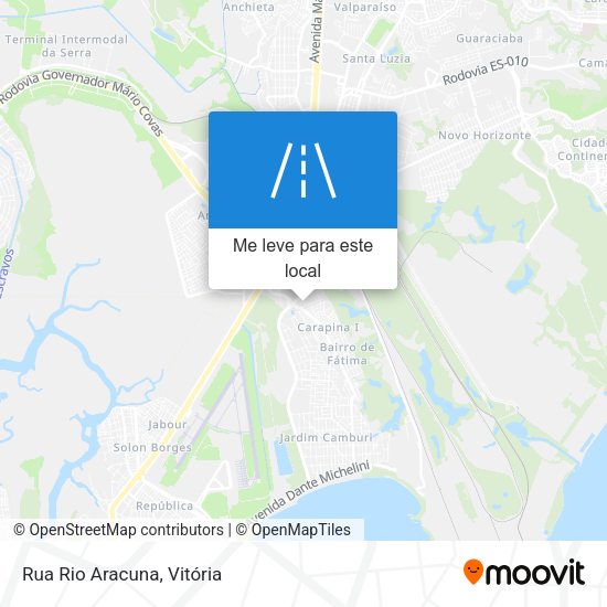 Rua Rio Aracuna mapa