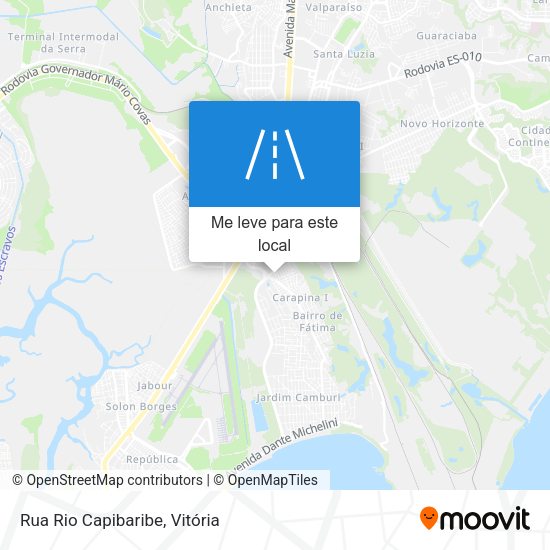 Rua Rio Capibaribe mapa
