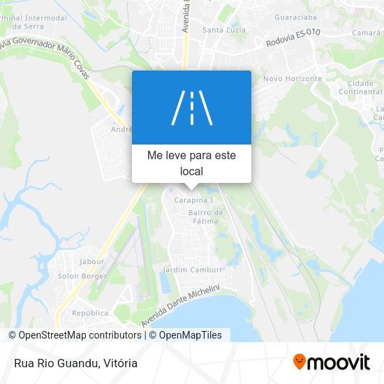 Rua Rio Guandu mapa
