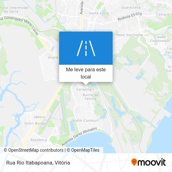 Rua Rio Itabapoana mapa