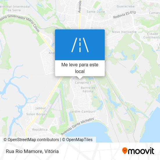Rua Rio Mamore mapa