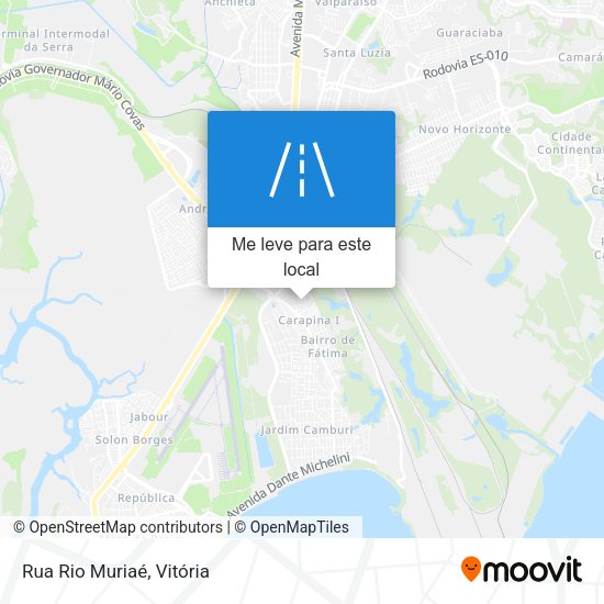 Rua Rio Muriaé mapa