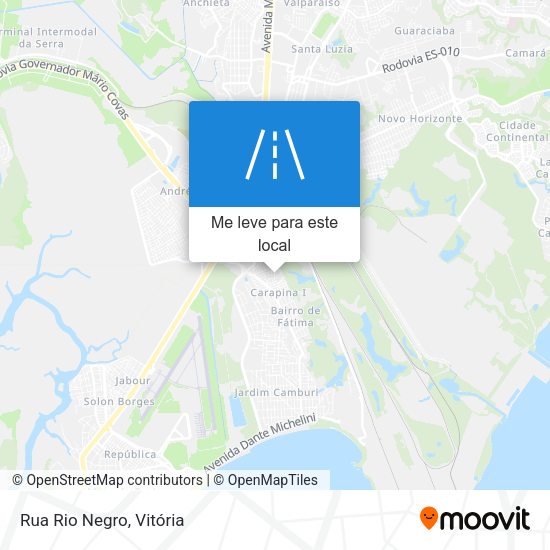 Rua Rio Negro mapa