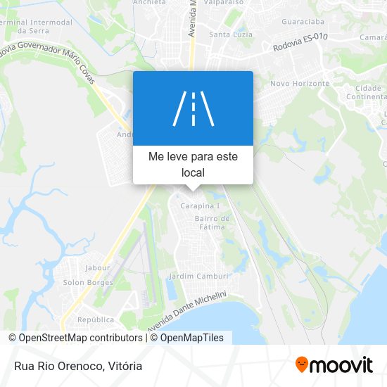 Rua Rio Orenoco mapa