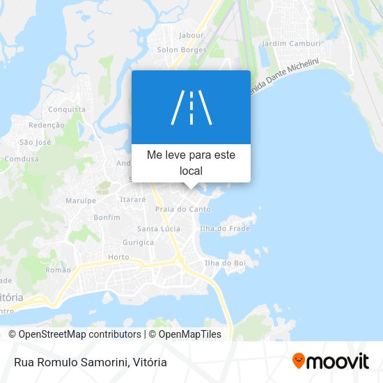 Rua Romulo Samorini mapa