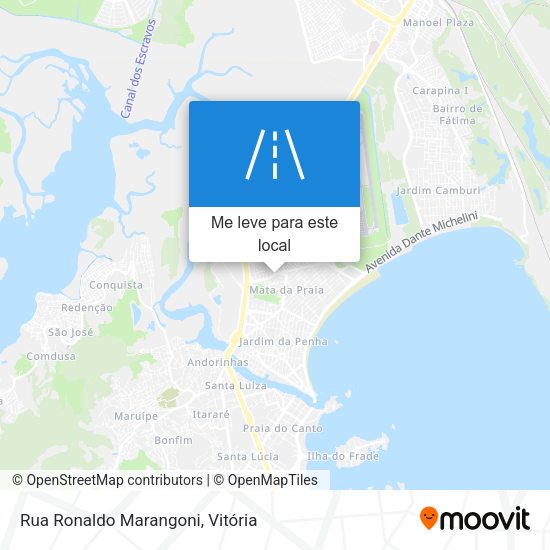 Rua Ronaldo Marangoni mapa