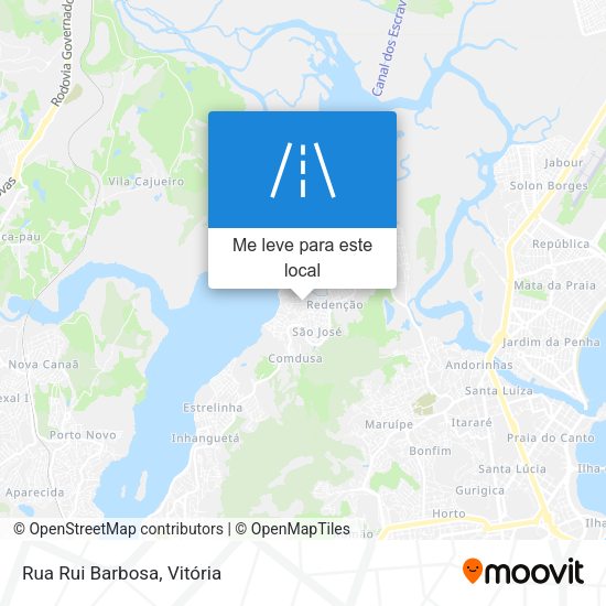 Rua Rui Barbosa mapa