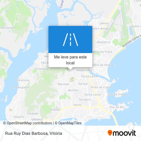Rua Ruy Dias Barbosa mapa