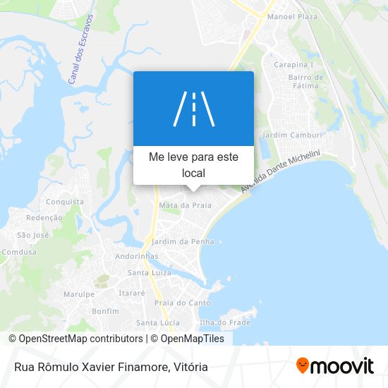 Rua Rômulo Xavier Finamore mapa