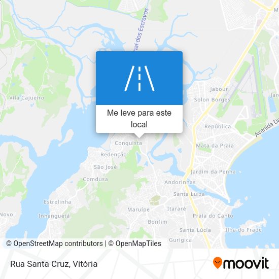 Rua Santa Cruz mapa