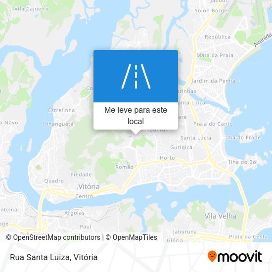 Rua Santa Luiza mapa