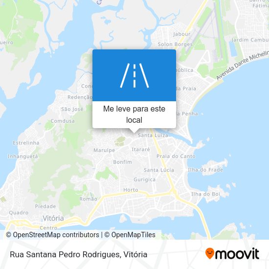 Rua Santana Pedro Rodrigues mapa