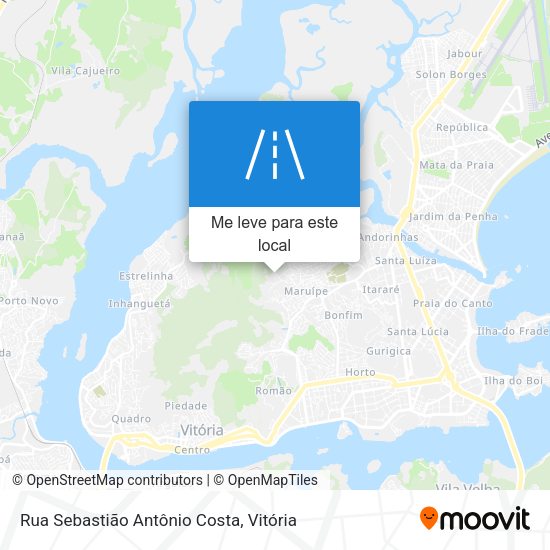 Rua Sebastião Antônio Costa mapa