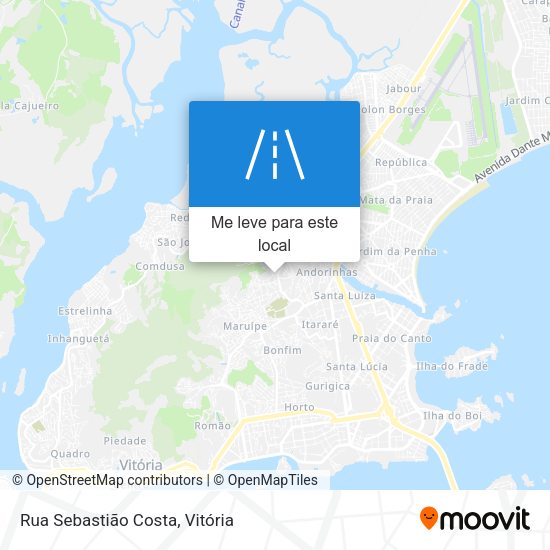 Rua Sebastião Costa mapa