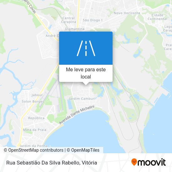 Rua Sebastião Da Silva Rabello mapa