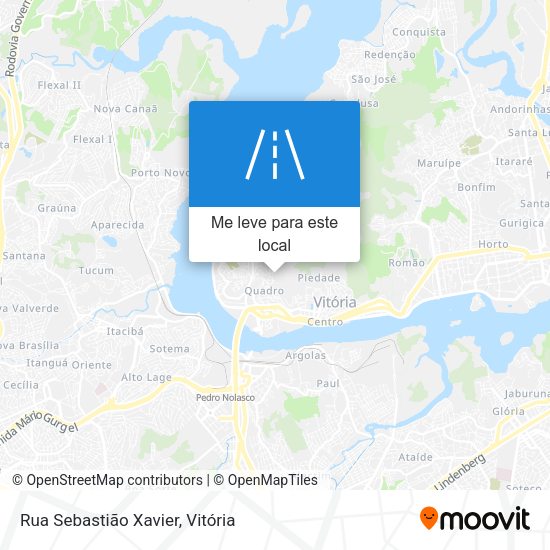 Rua Sebastião Xavier mapa