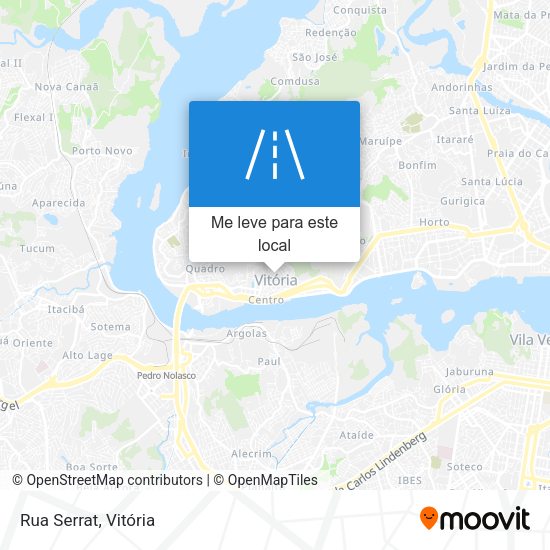 Rua Serrat mapa