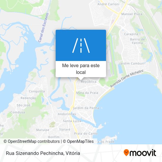 Rua Sizenando Pechincha mapa