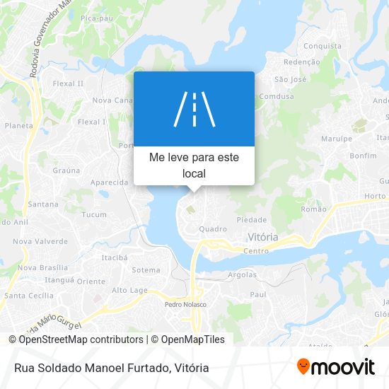 Rua Soldado Manoel Furtado mapa
