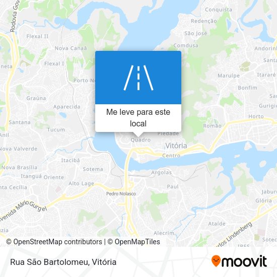 Rua São Bartolomeu mapa
