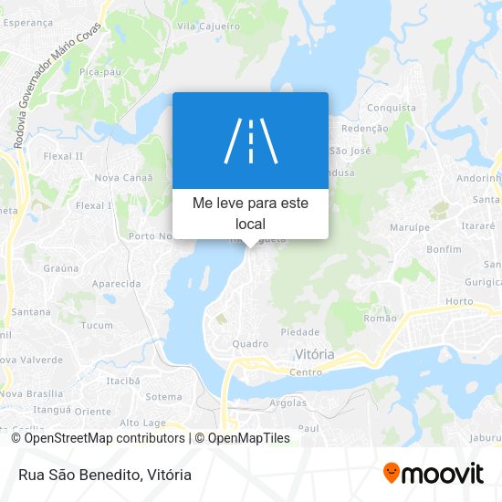 Rua São Benedito mapa