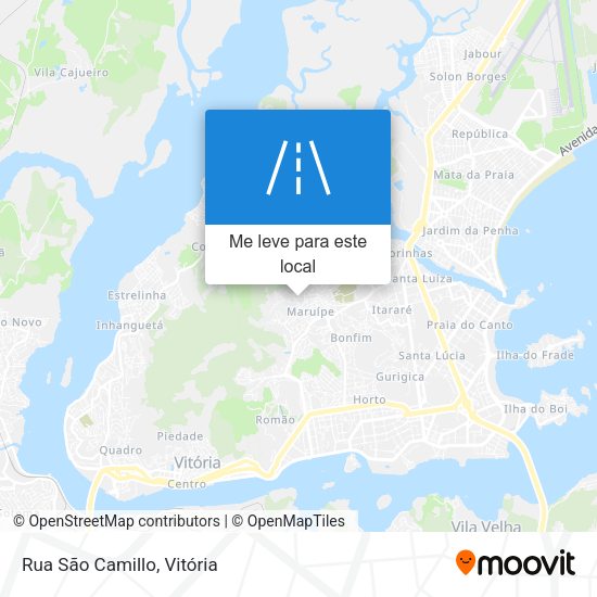 Rua São Camillo mapa