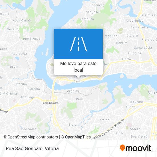 Rua São Gonçalo mapa
