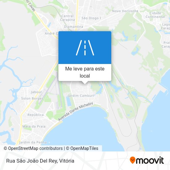Rua São João Del Rey mapa