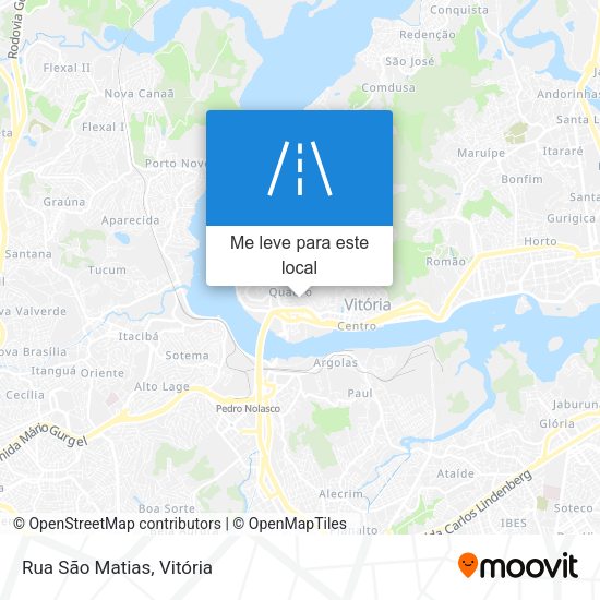 Rua São Matias mapa