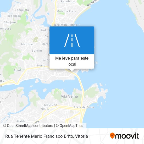 Rua Tenente Mario Francisco Brito mapa