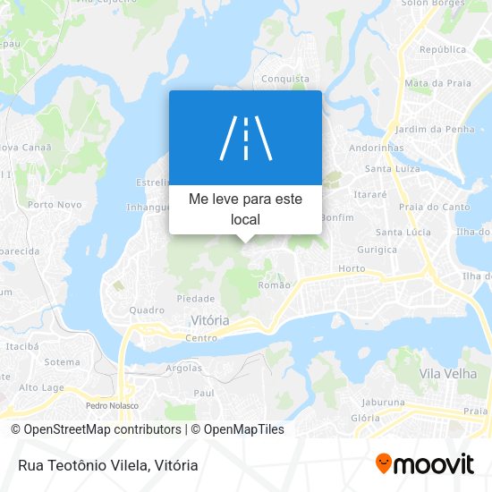 Rua Teotônio Vilela mapa