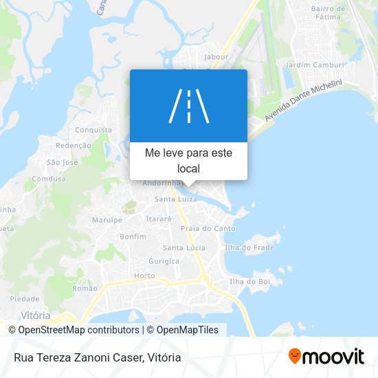 Rua Tereza Zanoni Caser mapa