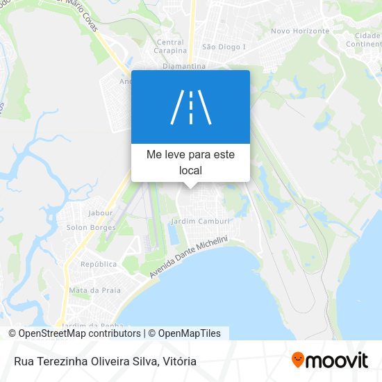 Rua Terezinha Oliveira Silva mapa