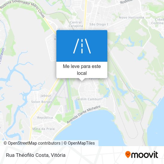 Rua Théofilo Costa mapa