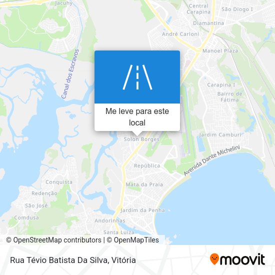 Rua Tévio Batista Da Silva mapa