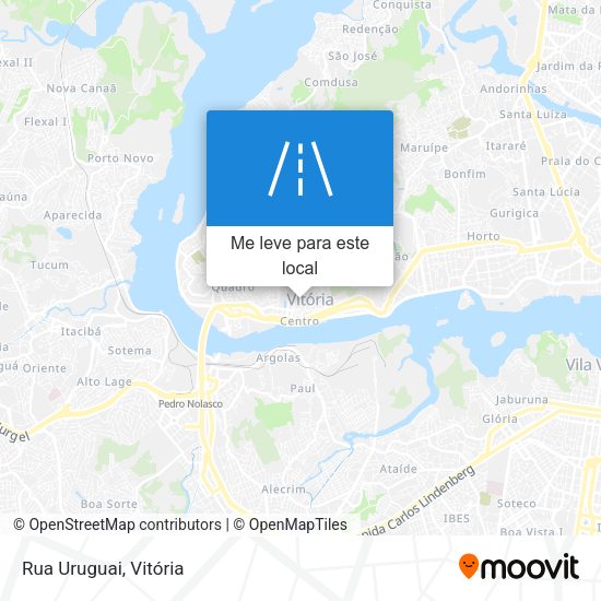 Rua Uruguai mapa