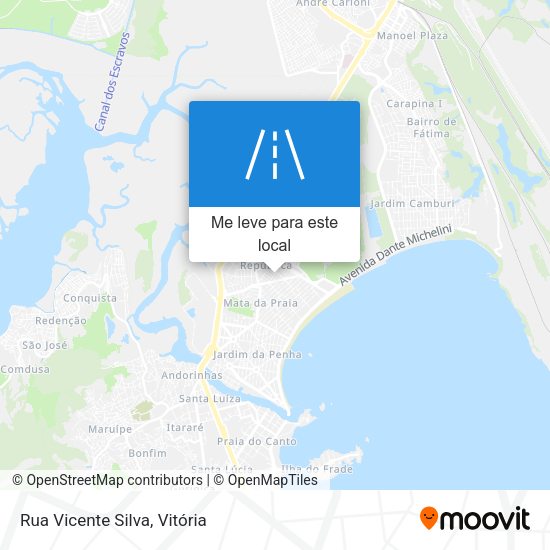Rua Vicente Silva mapa