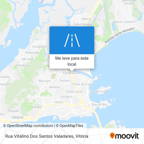 Rua Vitalino Dos Santos Valadares mapa
