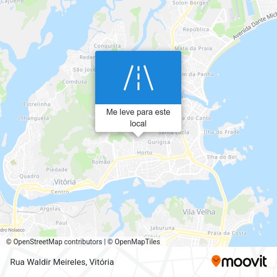 Rua Waldir Meireles mapa