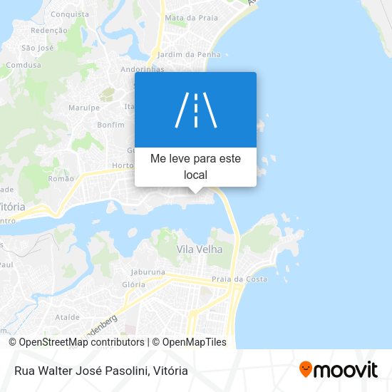 Rua Walter José Pasolini mapa