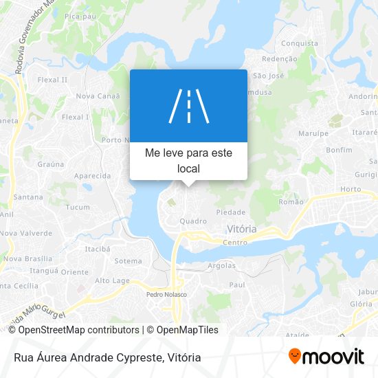 Rua Áurea Andrade Cypreste mapa