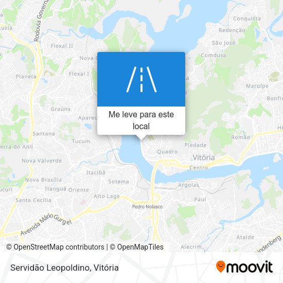 Servidão Leopoldino mapa