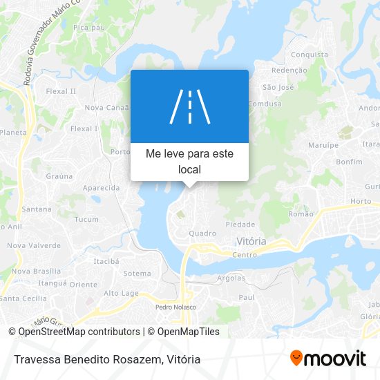 Travessa Benedito Rosazem mapa