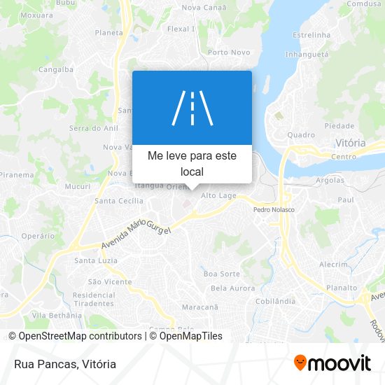 Rua Pancas mapa